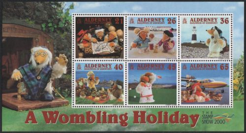 Alderney 2000 - Mi-Nr. Block 7 ** - MNH - Wombles-Fernsehtrickfilm