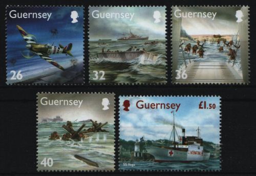 Guernsey 2004 - Mi-Nr. 1007-1011 ** - MNH - Zweiter Weltkrieg / World War II