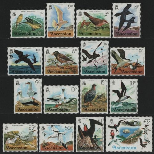 Ascension 1976 - Mi-Nr. 196-211 ** - MNH - Vögel / Birds (II)