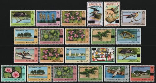 Anguilla 1980 - Mi-Nr. 400-421 ** - MNH - Freimarken / Definitives