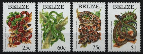 Belize 1997 - Mi-Nr. 1178-1181 ** - MNH - Schlangen / Snakes