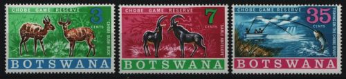 Botswana 1967 - Mi-Nr. 37-39 ** - MNH - Wildtiere / Wild animals