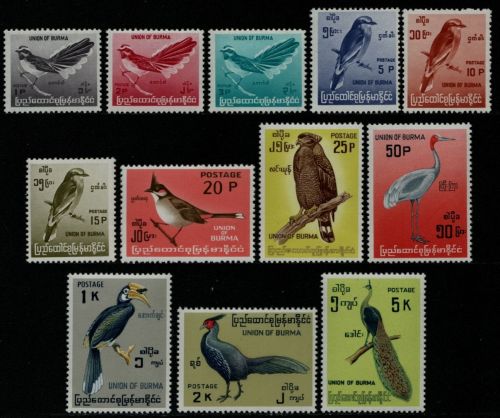 Birma 1964 - Mi-Nr. 177-178 ** - MNH - Vögel / Birds