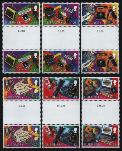 Guernsey 1997 - Mi-Nr. 741-746 ** - MNH - Stegpaare - Kommunikationsmittel