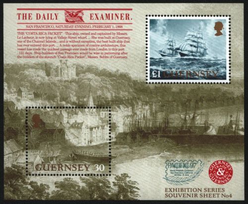 Guernsey 1997 - Mi-Nr. Block 19 ** - MNH - Schiffe / Ships