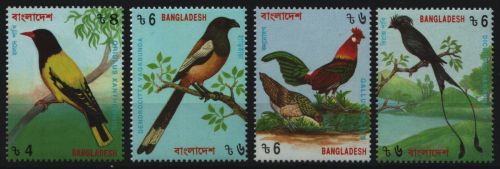 Bangladesch 1994 - Mi-Nr. 485-488 A ** - MNH - Vögel / Birds