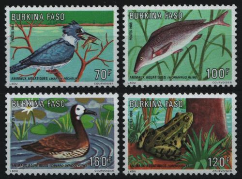 Burkina Faso 1988 - Mi-Nr. 1186-1189 ** - MNH - Fauna