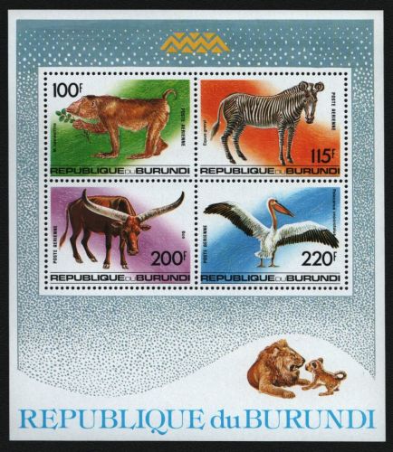 Burundi 1991 - Mi-Nr. Block 132 ** - MNH - Wildtiere / Wild animals