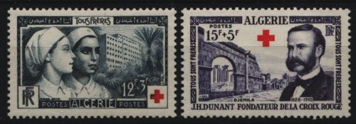 Algerien 1954 - Mi-Nr. 331-332 ** - MNH - Rotes Kreuz / Red cross