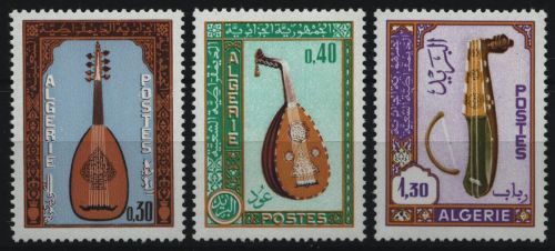 Algerien 1968 - Mi-Nr. 493-495 ** - MNH - Musikinstrumente