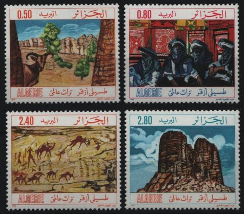 Algerien 1983 - Mi-Nr. 834-837 ** - MNH - Tassili Gebirge