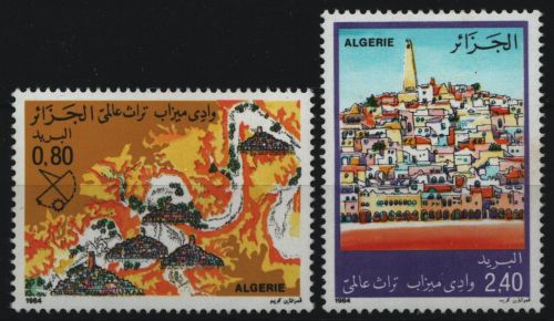Algerien 1984 - Mi-Nr. 868-869 ** - MNH - Tal von M'Zab