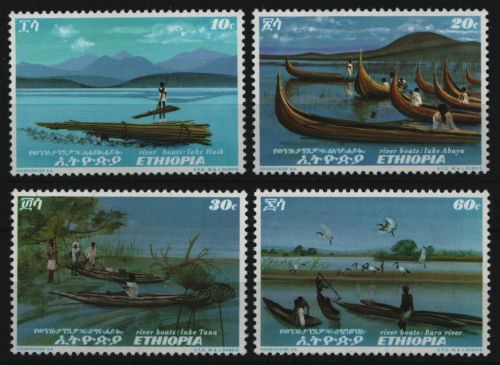 Äthiopien 1972 - Mi-Nr. 699-702 ** - MNH - Boote / Boats