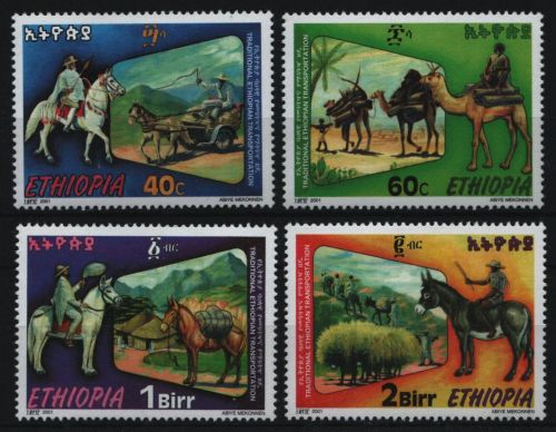 Äthiopien 2001 - Mi-Nr. 1711-1714 ** - MNH - Tiere / Animals