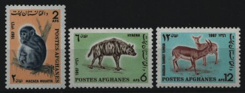 Afghanistan 1967 - Mi-Nr. 994-996 ** - MNH - Wildtiere / Wild animals