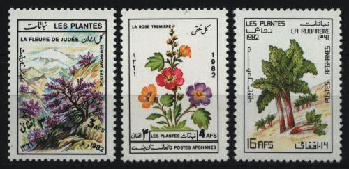 Afghanistan 1982 - Mi-Nr. 1264-1266 ** - MNH - Pflanzen / Plants