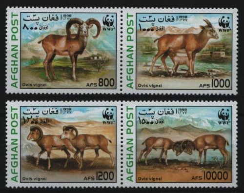 Afghanistan 1998 - Mi-Nr. 1819-1822 ** - MNH - Wildtiere / Wild animals