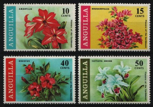 Anguilla 1969 - Mi-Nr. 70-73 ** - MNH - Blumen / Flowers