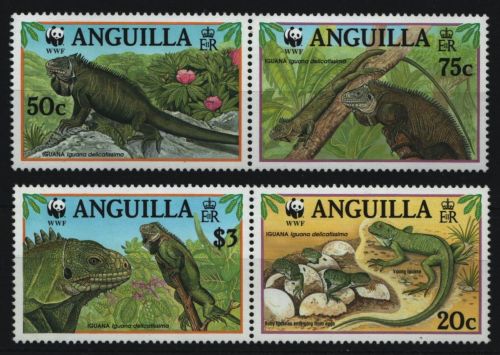 Anguilla 1997 - Mi-Nr. 988-991 ** - MNH - Reptilien / Reptiles