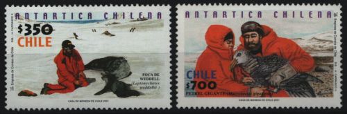 Chile 2001 - Mi-Nr. 2028-2029 ** - MNH - Wildtiere / Wild animals
