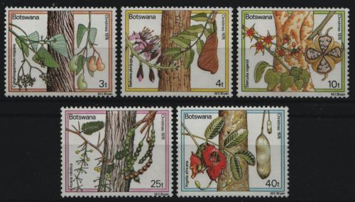 Botswana 1976 - Mi-Nr. 174-178 ** - MNH - Früchte / Fruits