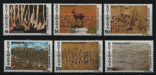 Botswana 1977 - Mi-Nr. 187-192 ** - MNH - Historische Stätten