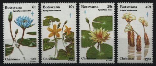 Botswana 1981 - Mi-Nr. 287-290 ** - MNH - Seerosen - Weihnachten / X-mas