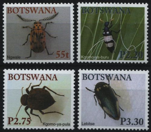 Botswana 2003 - Mi-Nr. 775-778 ** - MNH - Insekten / Insects