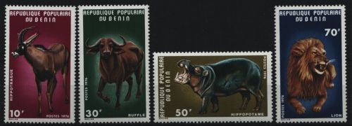 Benin 1976 - Mi-Nr. 71-74 ** - MNH - Wildtiere / Wild animals