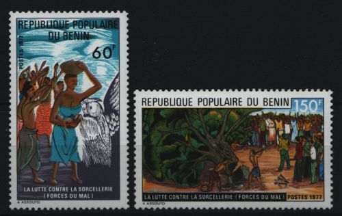 Benin 1977 - Mi-Nr. 121-122 ** - MNH - Gegen Hexenwahn