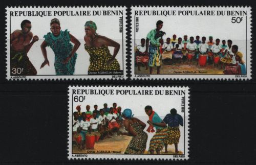 Benin 1980 - Mi-Nr. 233-235 ** - MNH - Tanz