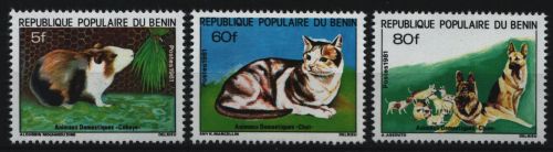 Benin 1981 - Mi-Nr. 267-269 ** - MNH - Haustiere / Pets