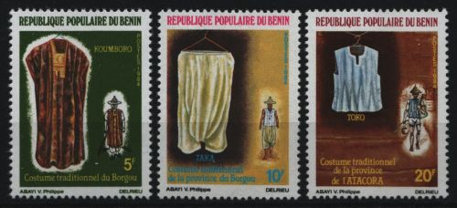 Benin 1984 - Mi-Nr. 353-355 ** - MNH - Trachten / Costumes