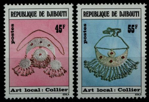 Dschibuti 1978 - Mi-Nr. 218-219 ** - MNH - Silberschmiedekunst