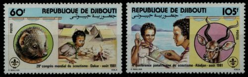 Dschibuti 1981 - Mi-Nr. 308-309 ** - MNH - Pfadfinder / Scouts