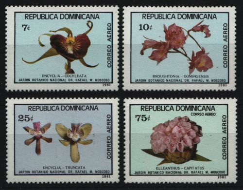 Dominikanische Republik 1981 - Mi-Nr. 1323-1326 ** - MNH - Orchideen / Orchids