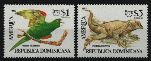 Dominikanische Republik 1993 - Mi-Nr. 1684-1685 ** - MNH - Wildtiere