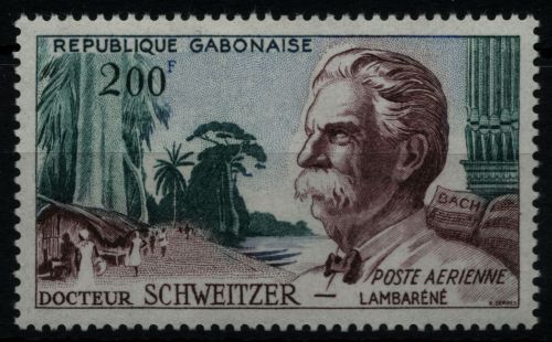 Gabun 1960 - Mi-Nr. 154 ** - MNH - Albert Schweitzer