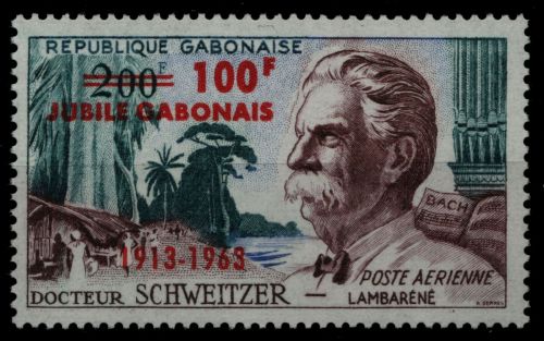 Gabun 1963 - Mi-Nr. 182 ** - MNH - Albert Schweitzer