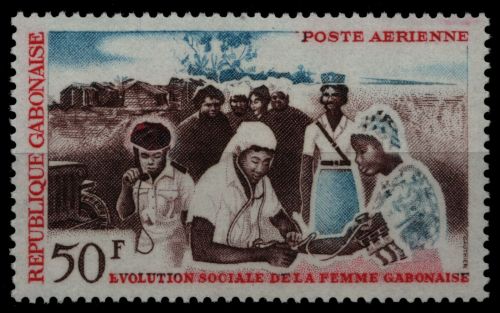 Gabun 1964 - Mi-Nr. 214 ** - MNH - Frauen in Gabun