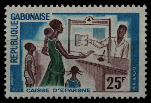 Gabun 1966 - Mi-Nr. 254 ** - MNH - Sparkasse