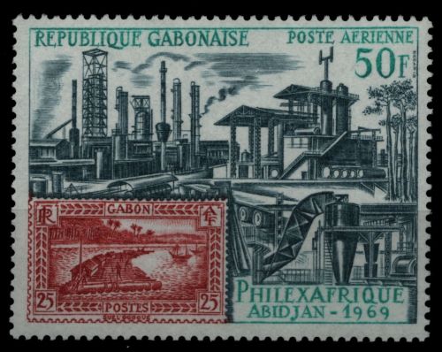 Gabun 1969 - Mi-Nr. 325 ** - MNH - Industrie / Industry