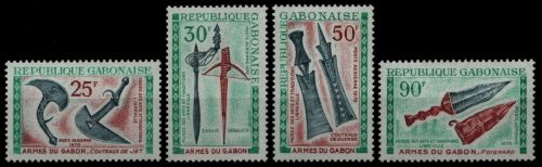 Gabun 1970 - Mi-Nr. 367-370 ** - MNH - Waffen / Arms