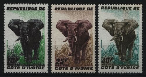 Elfenbeinküste 1959 - Mi-Nr. 204-206 ** - MNH - Elefanten / Elephants