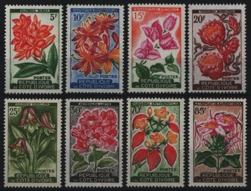 Elfenbeinküste 1961 - Mi-Nr. 223-230 ** - MNH - Blumen / Flowers