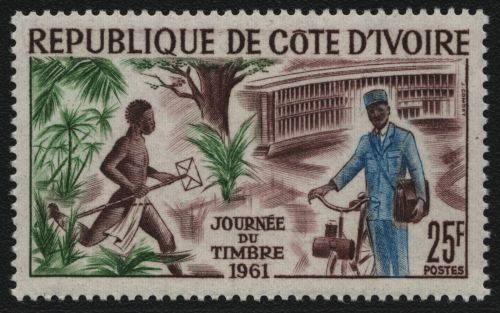 Elfenbeinküste 1961 - Mi-Nr. 231 ** - MNH - Tag der Briefmarke