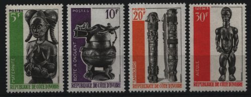 Elfenbeinküste 1966 - Mi-Nr. 294-297 ** - MNH - Afrikanische Kunst / African art
