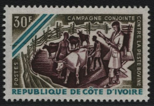 Elfenbeinküste 1966 - Mi-Nr. 306 ** - MNH - Rinderpest