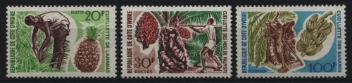 Elfenbeinküste 1967 - Mi-Nr. 312-314 ** - MNH - Früchte / Fruits