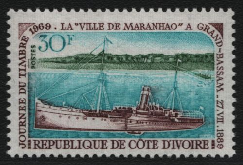 Elfenbeinküste 1968 - Mi-Nr. 343 ** - MNH - Tag der Briefmarke